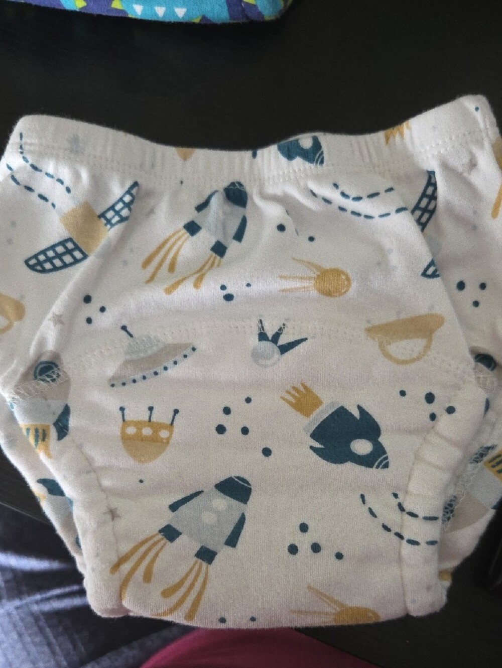Upairy Kids Space & Animal Print Training Undies - White, Teal, Blue - Picture 2 of 7